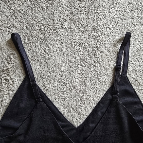 Alice + Olivia Air Sleeveless Cate Slip Dress with lllusion Mesh Hemline Size 0 - Picture 5 of 14